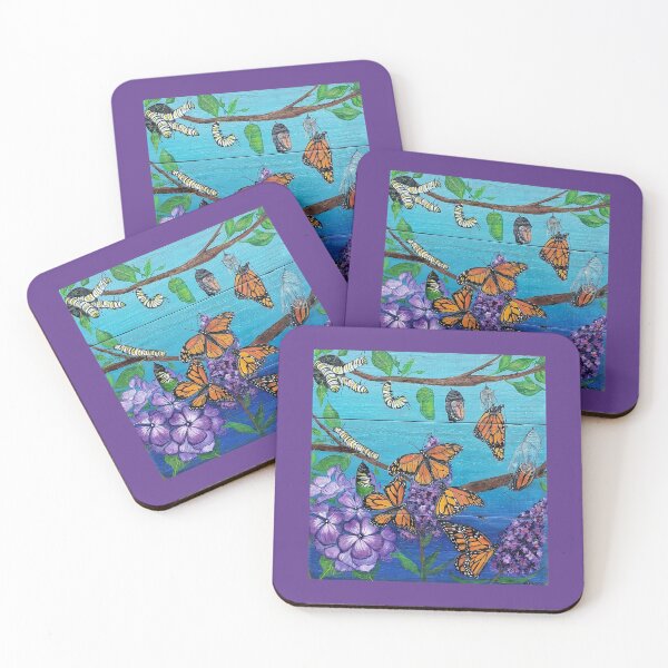 Item preview, Life Cycle of a Monarch Butterfly designed and sold by pikolasart.