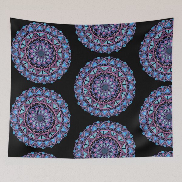 Item preview, Blue and Pink Star Mandala designed and sold by KStevensonart.