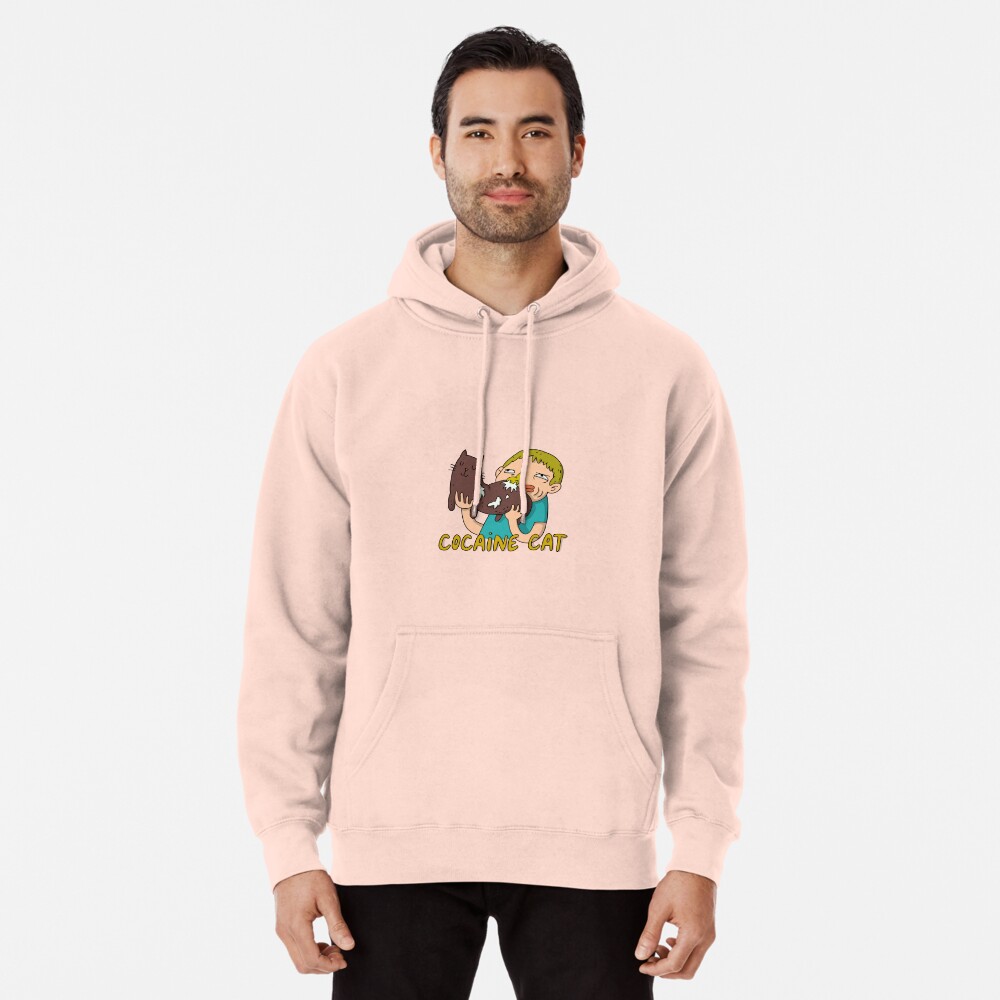 Cocaine Cat Pullover Hoodie for Sale by gotonat Redbubble