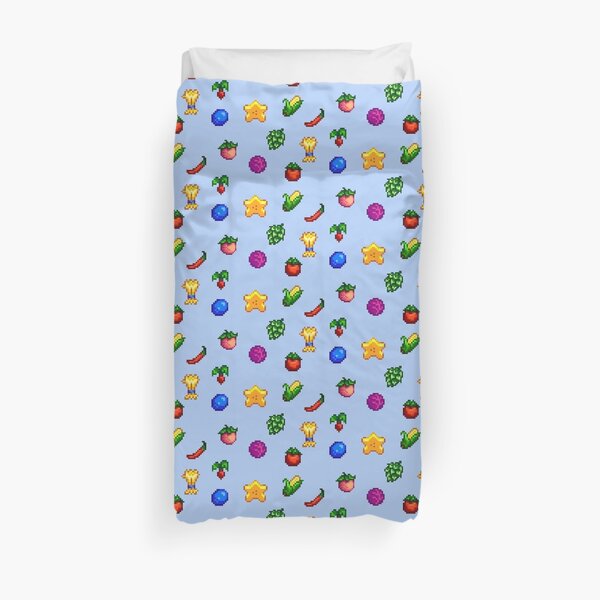 Stardew Valley Summer Crops Bundle Duvet Cover