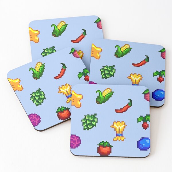 Stardew Valley Summer Crops Bundle Coasters (Set of 4)