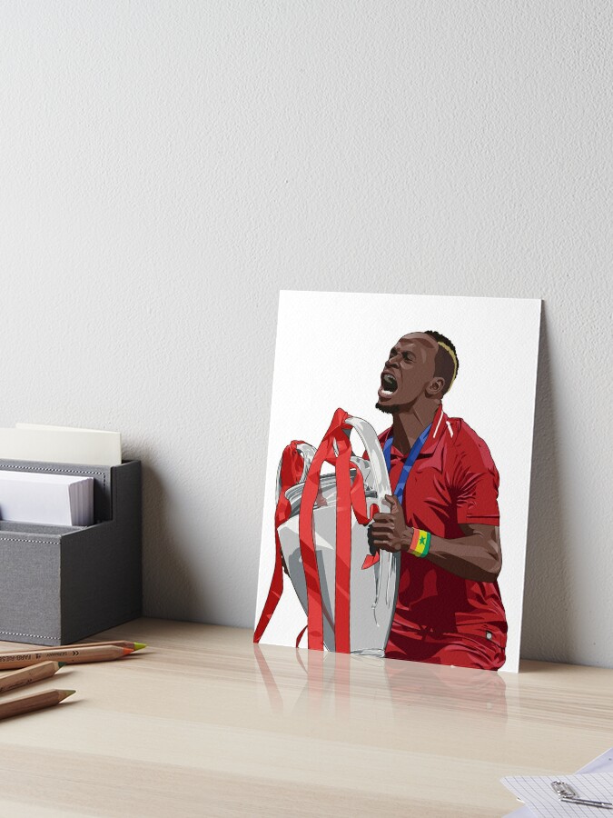 Sadio Mane with UCL Art Board Print for Sale ariev194 | Redbubble