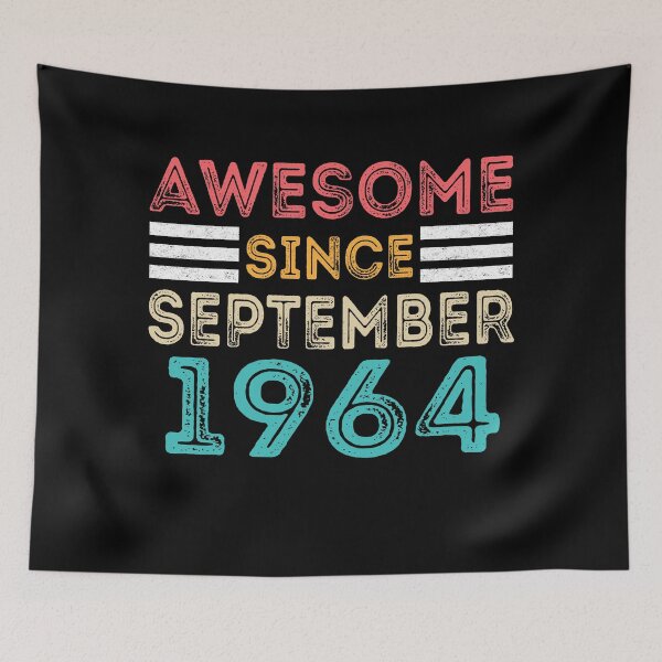 Item preview, Retro Vintage 56th Birthday - Awesome Since September 1964 designed and sold by meedTee.
