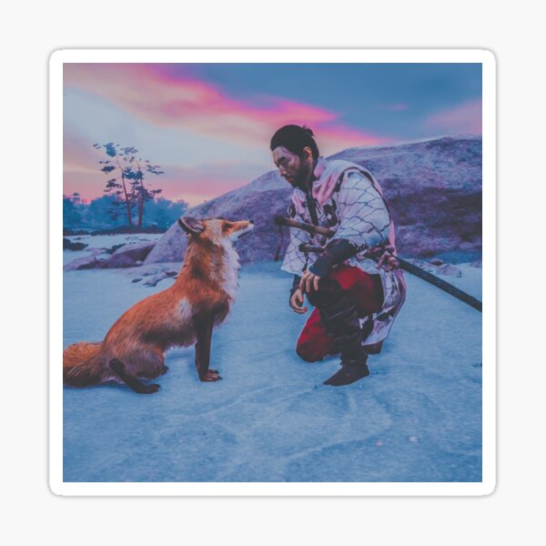 The Fox And The Samurai Sticker