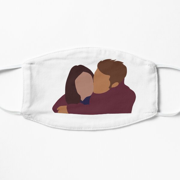 Stefan Hugging Elena Flat Mask