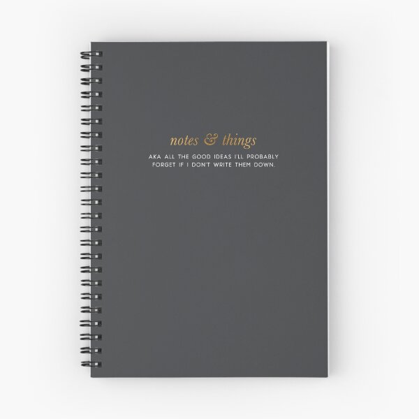 Item preview, 2016 Journal - Notes and Things Dark Grey designed and sold by tinacrespo.