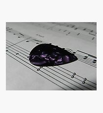 Guitar Pick & Music Photographic Print