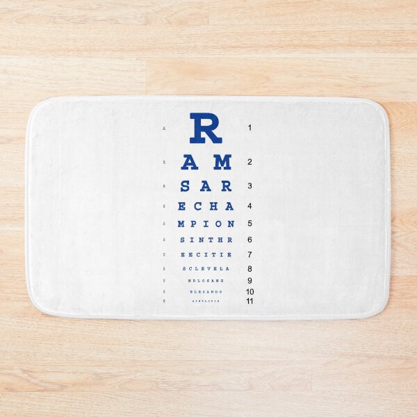 Item preview, Rams in CLE, STL and LA - Eye Chart designed and sold by Ramheart.