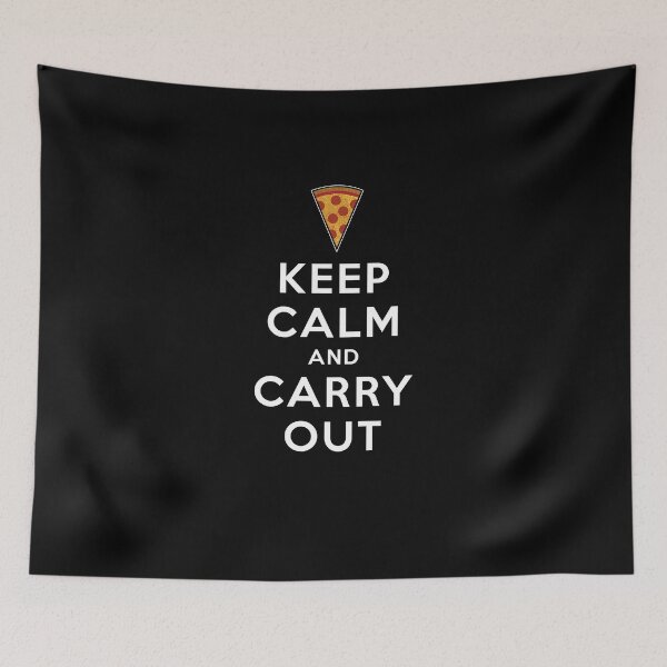 Item preview, Keep Calm and Carry Out - Pizza designed and sold by twHistory.