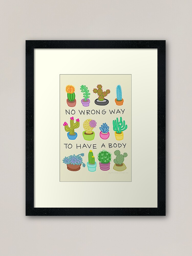 Alternate view of No Wrong Way to Have a Body Framed Art Print