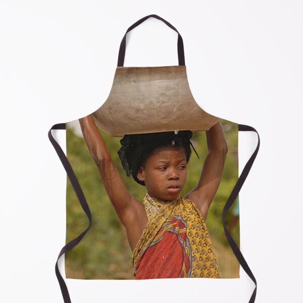 Item preview, Young African Girl Carrying Water, Portrait designed and sold by worldways.
