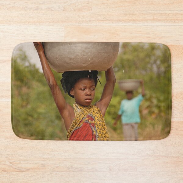 Item preview, Young African Girl Carrying Water, Portrait designed and sold by worldways.