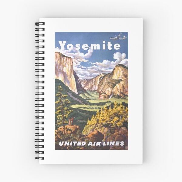Artikelvorschau, 1945 Yosemite United Airlines Reiseplakat entworfen und verkauft von retrographics.