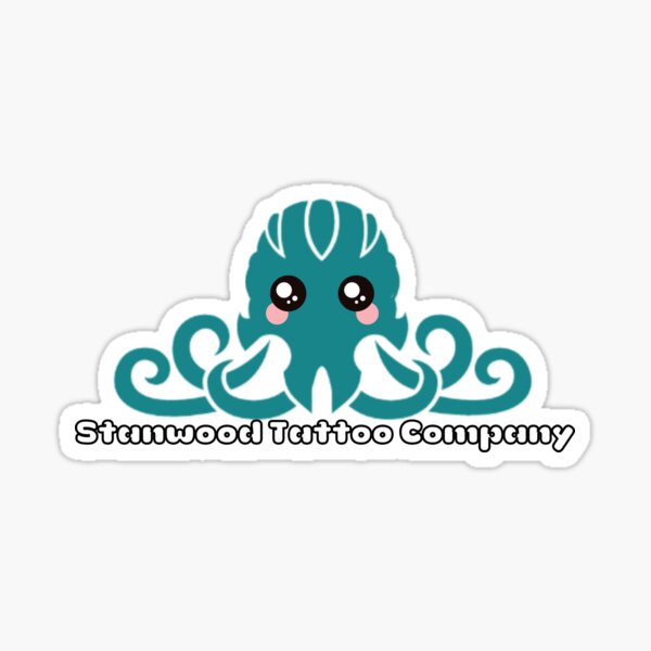 STC kawaii logo Sticker
