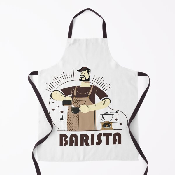 Item preview, Barista mixing coffee white background designed and sold by coffeeapparel.