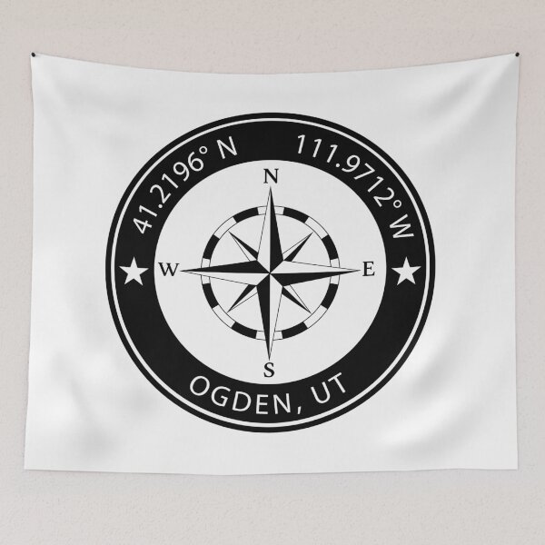 Item preview, Ogden, Utah Geographical Coordinates designed and sold by TeeOhGraphics.
