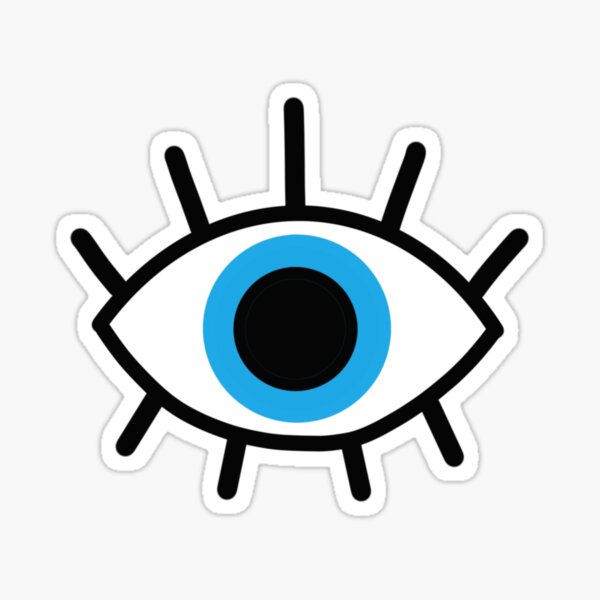 Evil Eye Stickers Redbubble - demon eye pack roblox