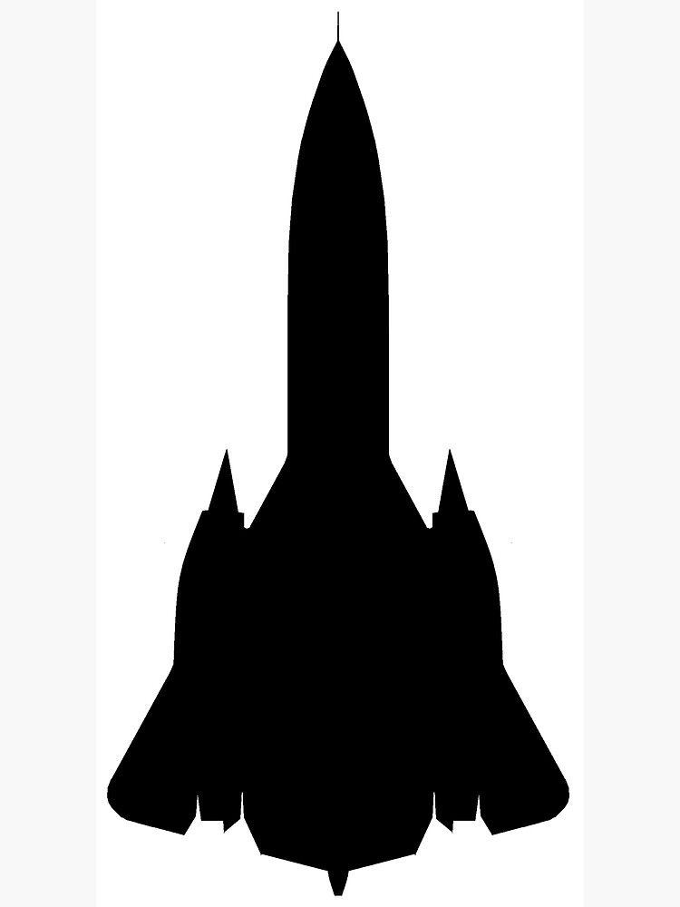 &ldquo;SR-71 Blackbird aircraft silhouette " Metal Print for Sale by