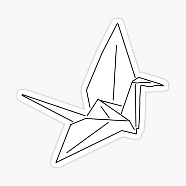 Origami crane Sticker