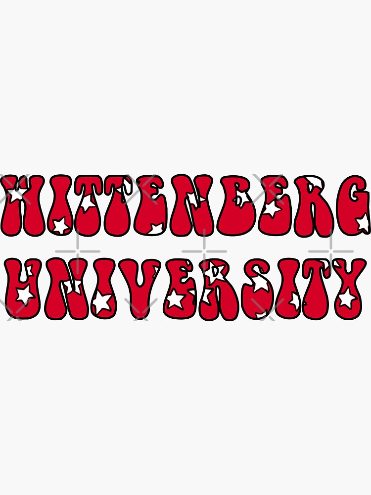 "Wittenberg University " Sticker for Sale by halistull Redbubble