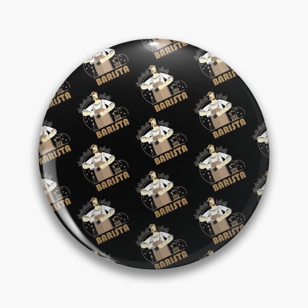 Item preview, Barista making coffee mix dark pattern designed and sold by coffeeapparel.