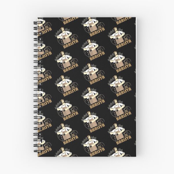 Item preview, Barista making coffee mix dark pattern designed and sold by coffeeapparel.