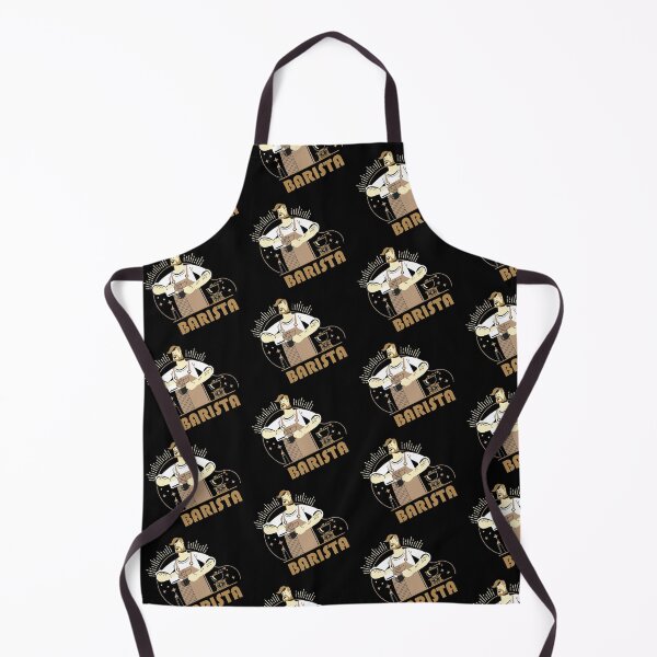Item preview, Barista making coffee mix dark pattern designed and sold by coffeeapparel.