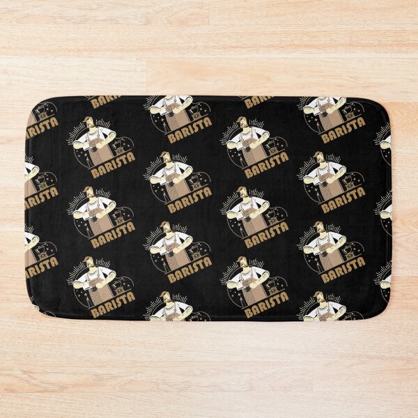 Item preview, Barista making coffee mix dark pattern designed and sold by coffeeapparel.