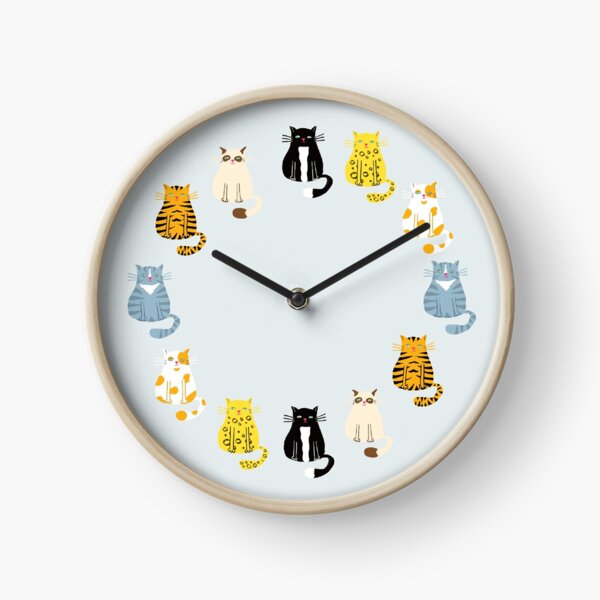 Cats Clock