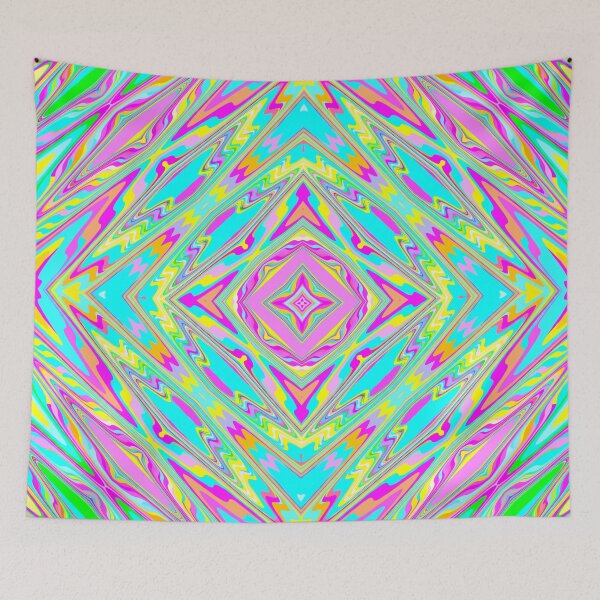 Item preview, Neon Psychedelia Mandala Star designed and sold by Dator-Abstracts.