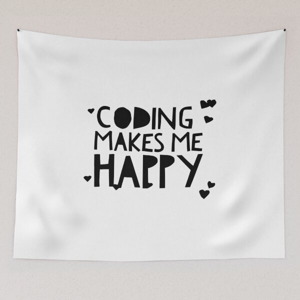 Item preview, Coding Makes me Happy! designed and sold by ZayedDesigns.