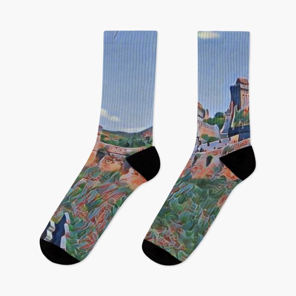 Item preview, China Great Wall Artistic Illustration Chapped Paint Style designed and sold by D4li98.