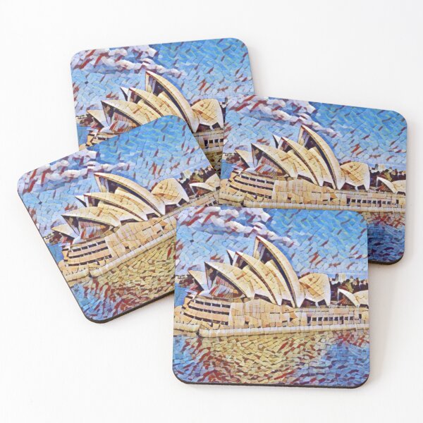 Item preview, Australia Opera House Artistic Illustration Mosaic Style designed and sold by D4li98.