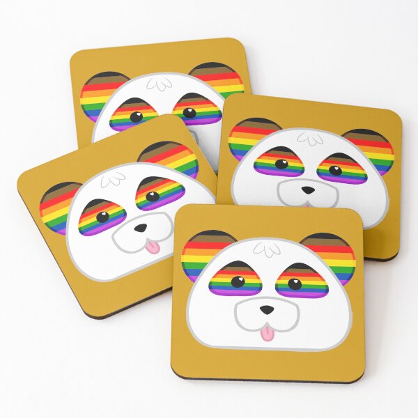 Item preview, Pride Flag Cartoon Panda designed and sold by tangerinesplace.