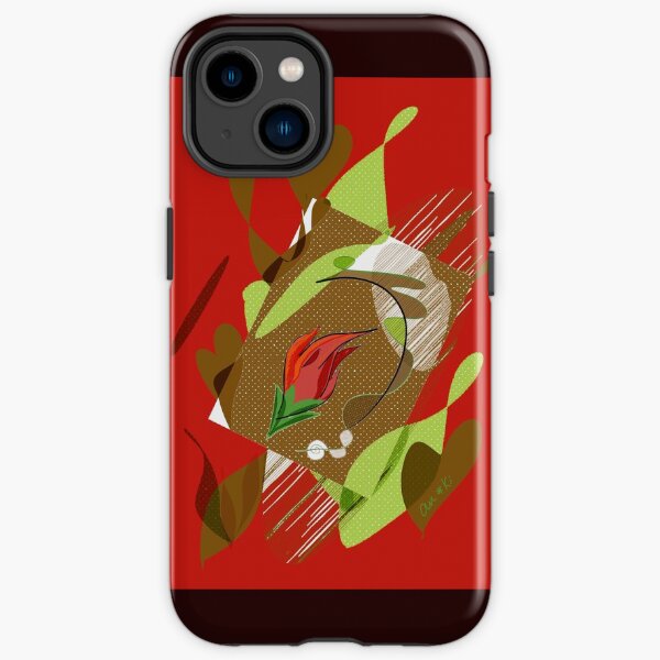 Fiery Rose iPhone Tough Case