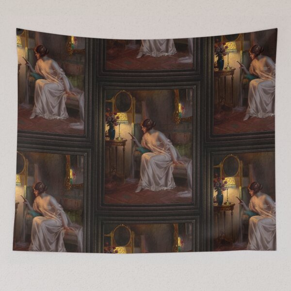 Item preview, Prima Di Andare A Letto by Delphin Enjolras Old Masters Classical Art Reproduction designed and sold by Xzendor7 Digital Art Creations.
