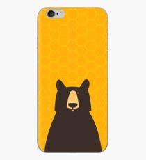 Black Bear Honeycomb iPhone Case