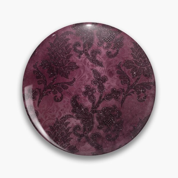Item preview, Burgundy Black Glitter Ornate Floral designed and sold by ColorFlowArt.