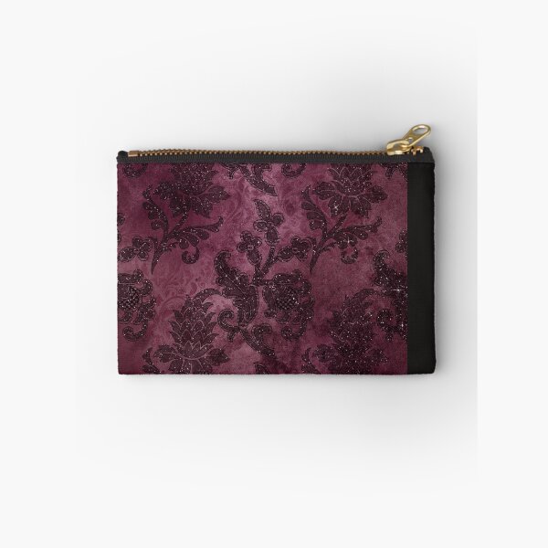 Item preview, Burgundy Black Glitter Ornate Floral designed and sold by ColorFlowArt.
