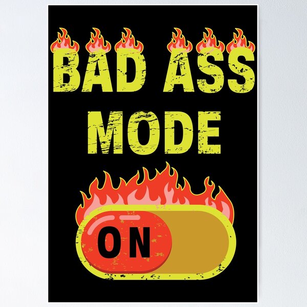 Item preview, Bad Ass Mode On Vintage designed and sold by LotusBlue77.