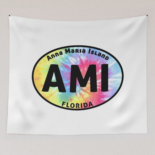 Item preview, Anna Maria Island Florida Euro Oval Tye Dye designed and sold by DESTINATIONS DECAL.