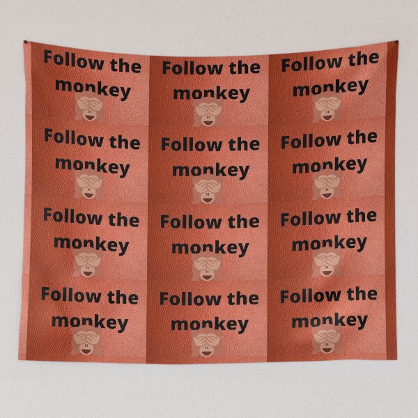 Item preview, Follow the monkey designed and sold by StephanieCAD.