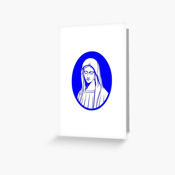 Download Virgin Mary Greeting Cards Redbubble