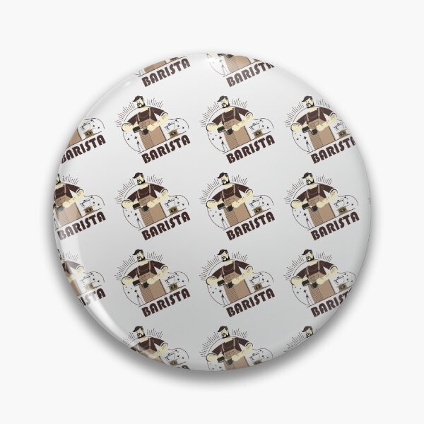Item preview, Barista making coffee mix light pattern designed and sold by coffeeapparel.