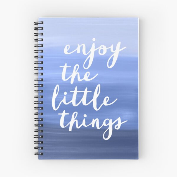 Item preview, Enjoy The Little Things in blue designed and sold by Christiana Nicole.