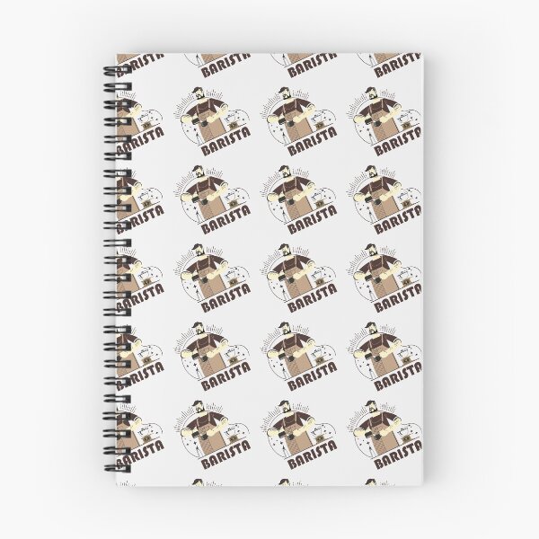 Item preview, Barista making coffee mix light pattern designed and sold by coffeeapparel.
