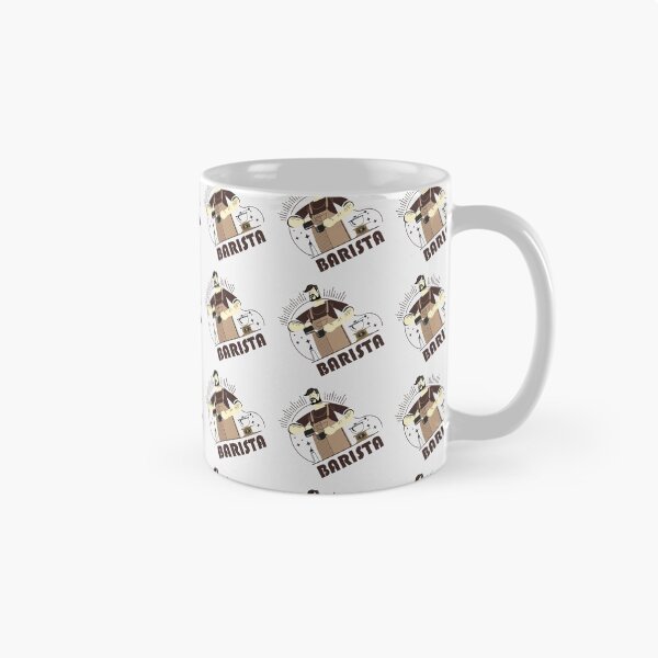 Item preview, Barista making coffee mix light pattern designed and sold by coffeeapparel.