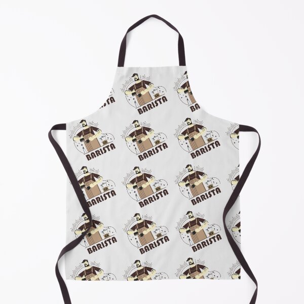 Item preview, Barista making coffee mix light pattern designed and sold by coffeeapparel.
