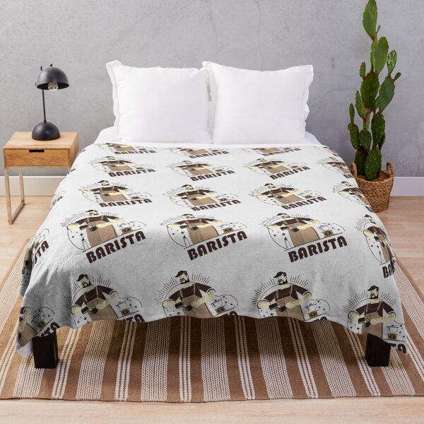 Item preview, Barista making coffee mix light pattern designed and sold by coffeeapparel.