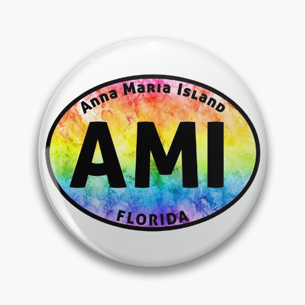 Item preview, Anna Maria Island Florida Euro Oval Tye Dye designed and sold by DESTINATIONS DECAL.